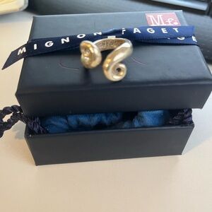 Mignon faget sterling silver spiral shell ring size 6